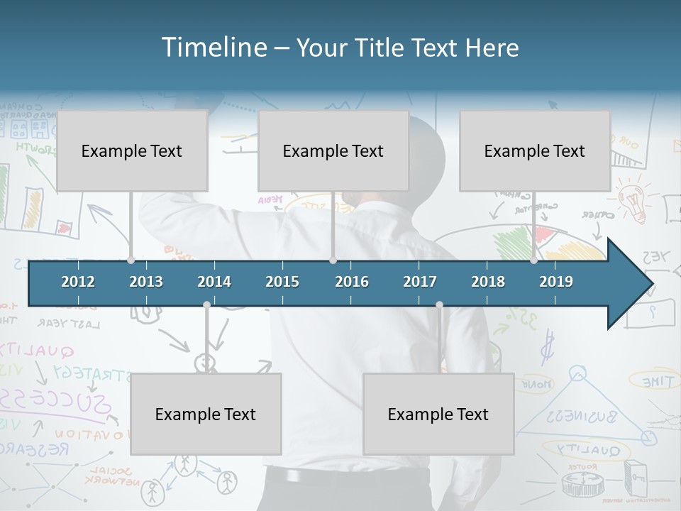 A Man Writing On A Whiteboard With A Marker PowerPoint Template