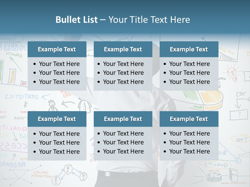 A Man Writing On A Whiteboard With A Marker PowerPoint Template