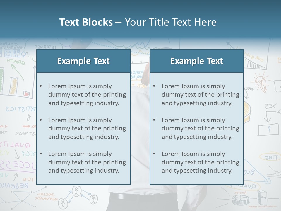 A Man Writing On A Whiteboard With A Marker PowerPoint Template