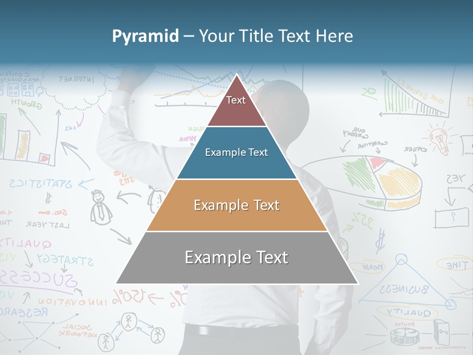 A Man Writing On A Whiteboard With A Marker PowerPoint Template