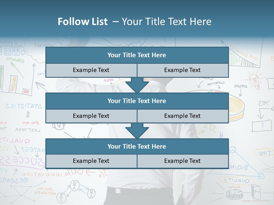 A Man Writing On A Whiteboard With A Marker PowerPoint Template