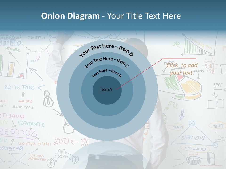 A Man Writing On A Whiteboard With A Marker PowerPoint Template