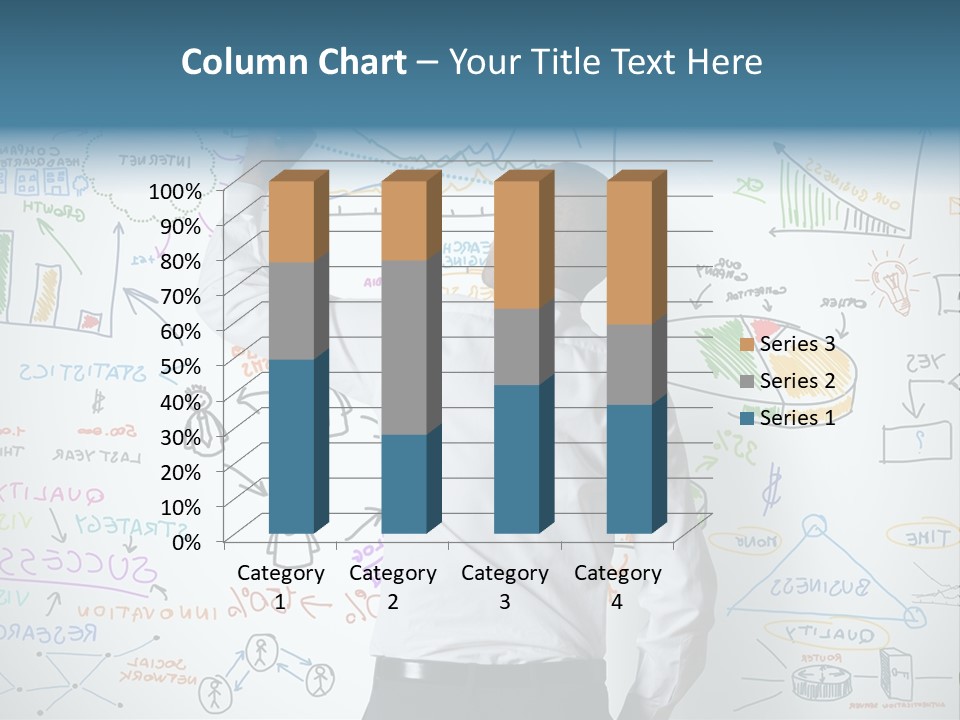 A Man Writing On A Whiteboard With A Marker PowerPoint Template