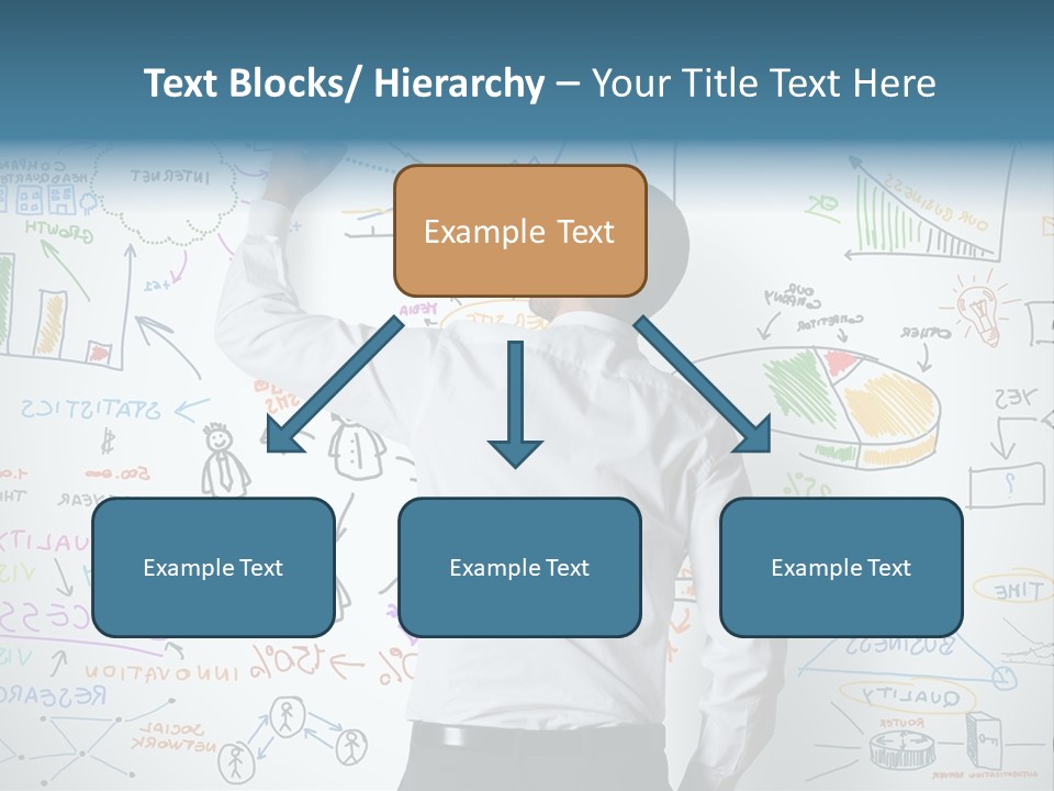A Man Writing On A Whiteboard With A Marker PowerPoint Template
