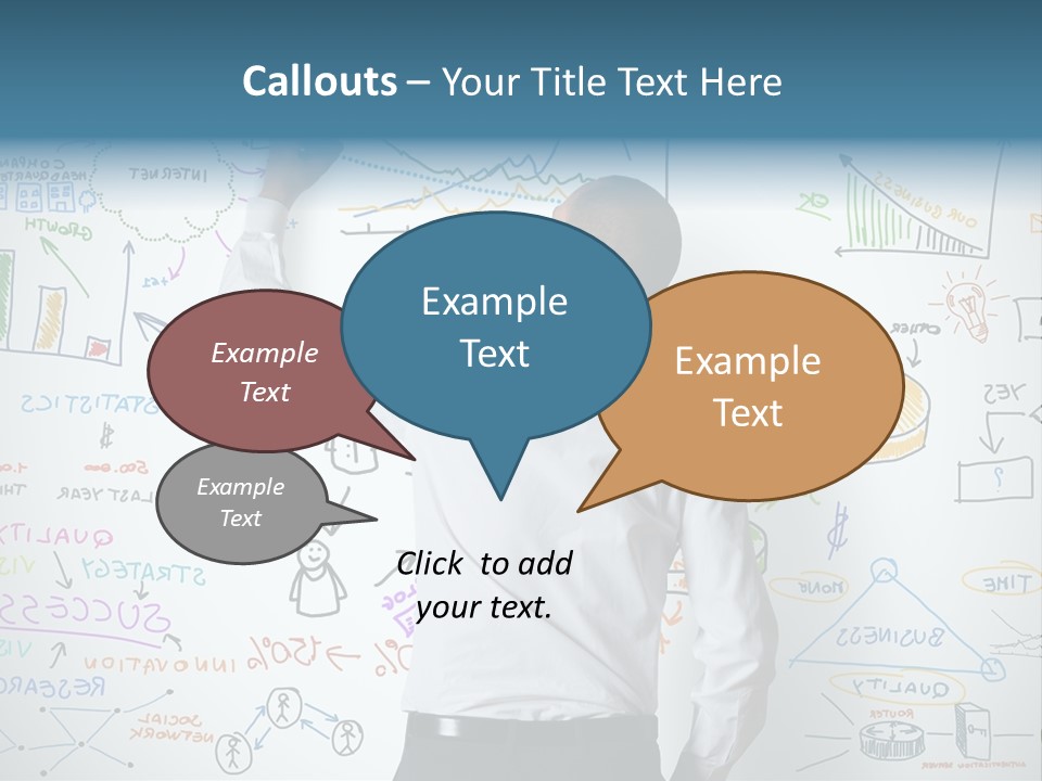 A Man Writing On A Whiteboard With A Marker PowerPoint Template