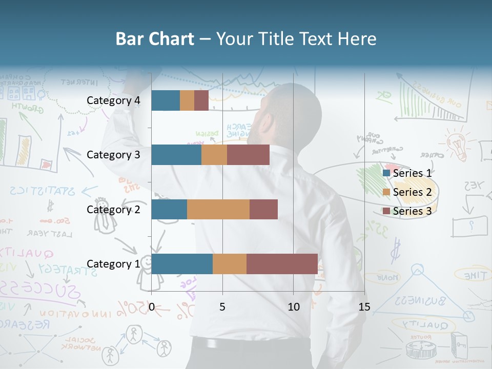 A Man Writing On A Whiteboard With A Marker PowerPoint Template