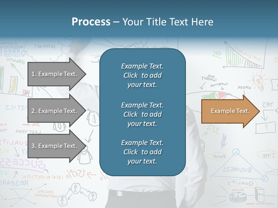 A Man Writing On A Whiteboard With A Marker PowerPoint Template