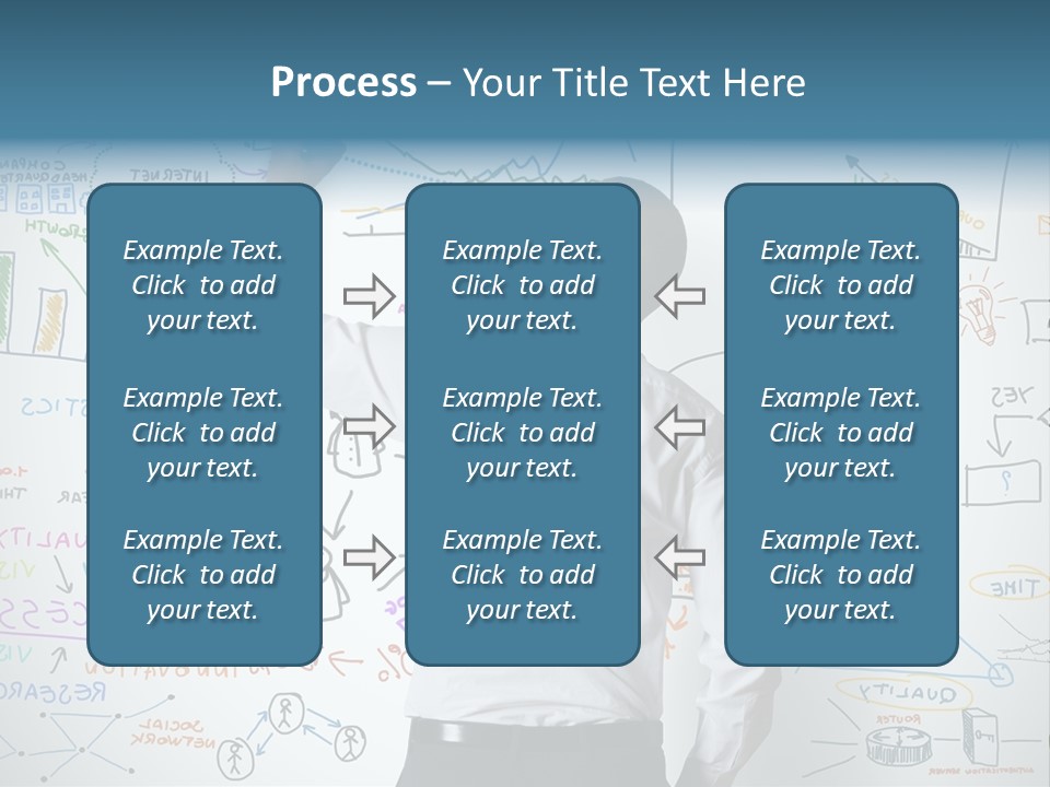 A Man Writing On A Whiteboard With A Marker PowerPoint Template