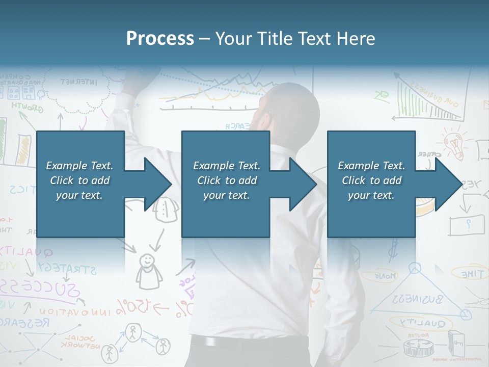 A Man Writing On A Whiteboard With A Marker PowerPoint Template
