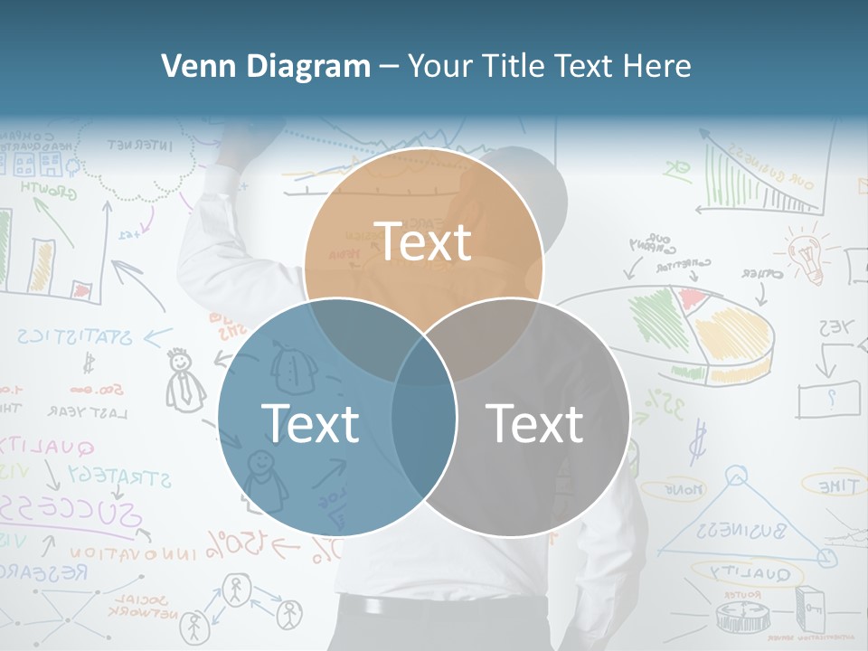 A Man Writing On A Whiteboard With A Marker PowerPoint Template