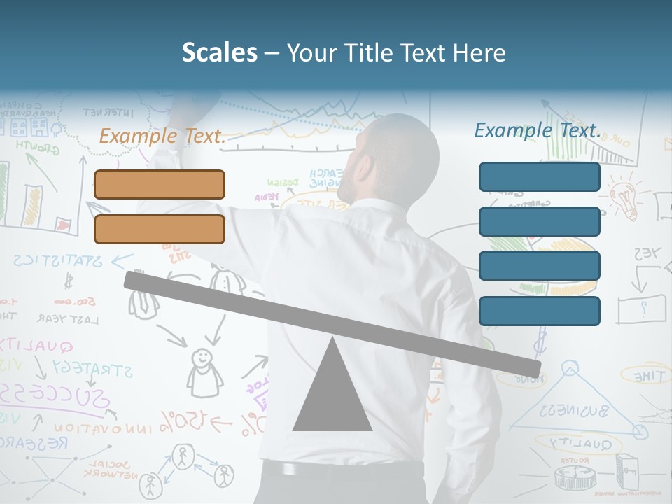 A Man Writing On A Whiteboard With A Marker PowerPoint Template