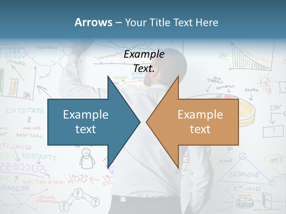 A Man Writing On A Whiteboard With A Marker PowerPoint Template