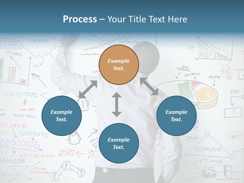 A Man Writing On A Whiteboard With A Marker PowerPoint Template