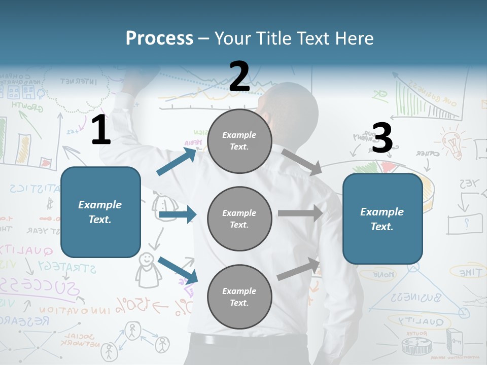 A Man Writing On A Whiteboard With A Marker PowerPoint Template