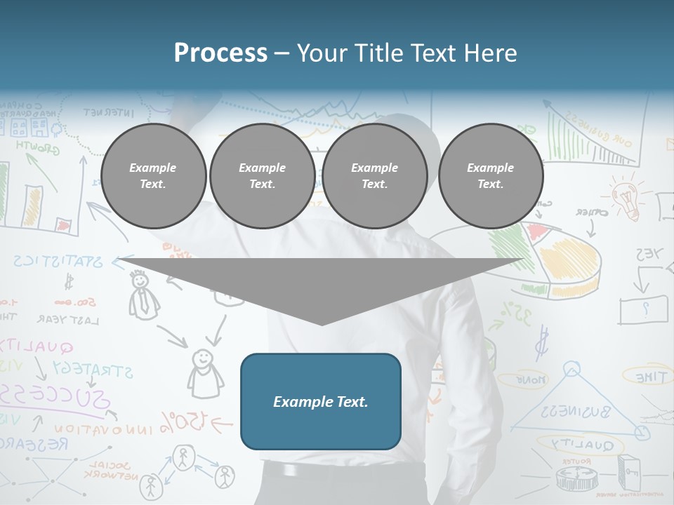 A Man Writing On A Whiteboard With A Marker PowerPoint Template