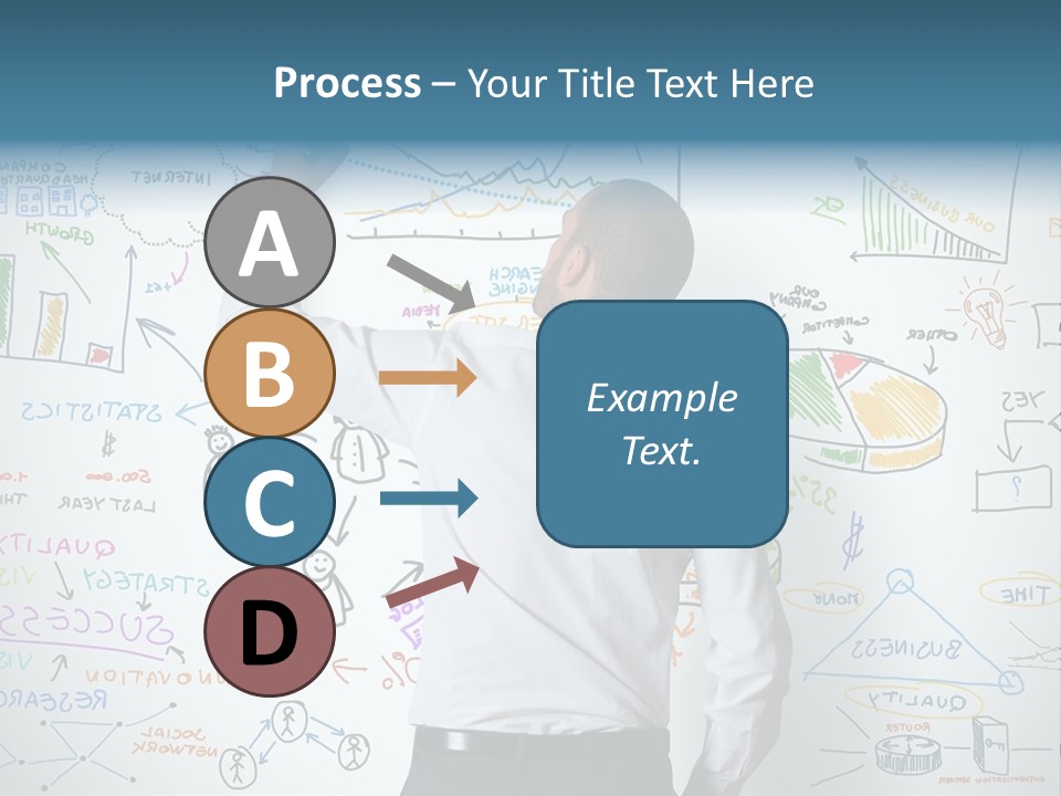 A Man Writing On A Whiteboard With A Marker PowerPoint Template