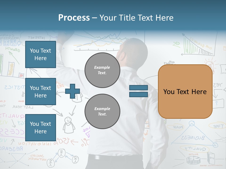 A Man Writing On A Whiteboard With A Marker PowerPoint Template