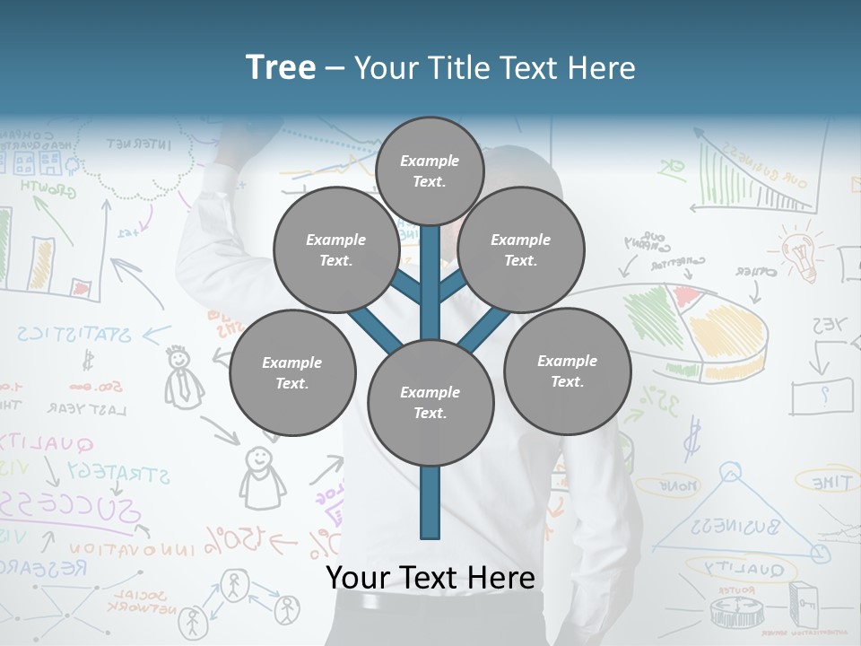 A Man Writing On A Whiteboard With A Marker PowerPoint Template