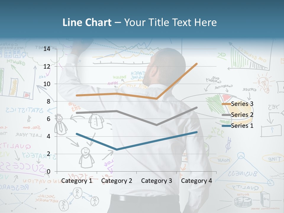 A Man Writing On A Whiteboard With A Marker PowerPoint Template