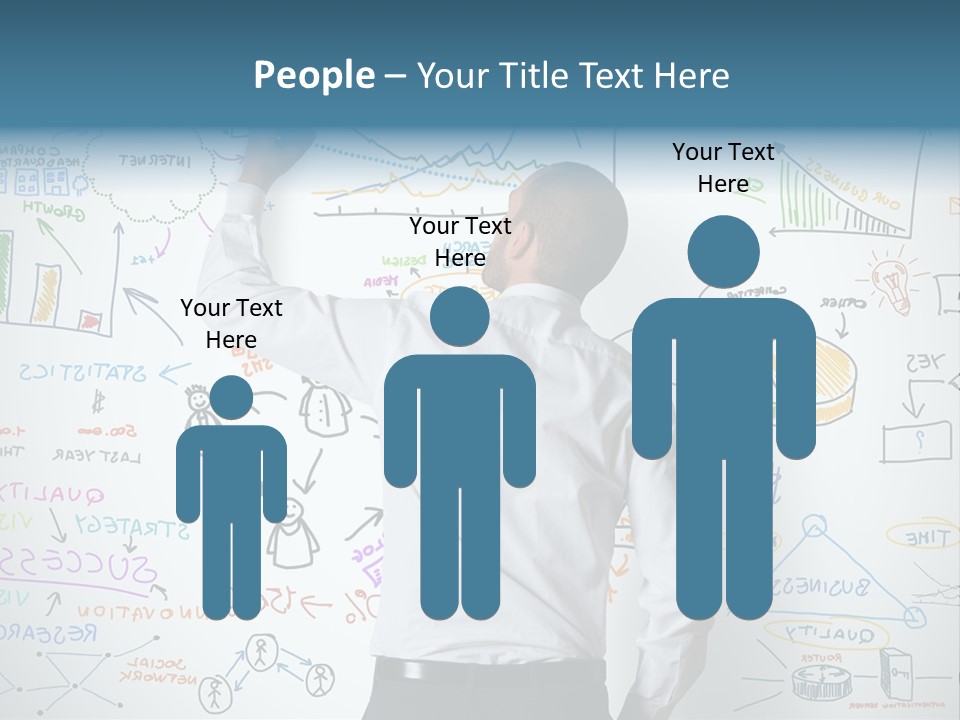 A Man Writing On A Whiteboard With A Marker PowerPoint Template