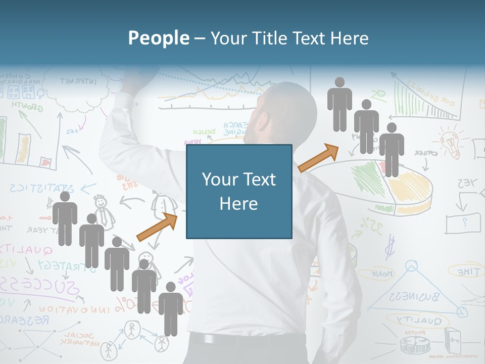 A Man Writing On A Whiteboard With A Marker PowerPoint Template