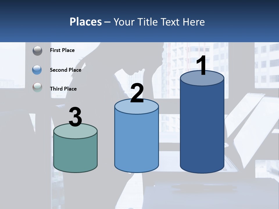 A Man Sitting In Front Of A Laptop Computer PowerPoint Template