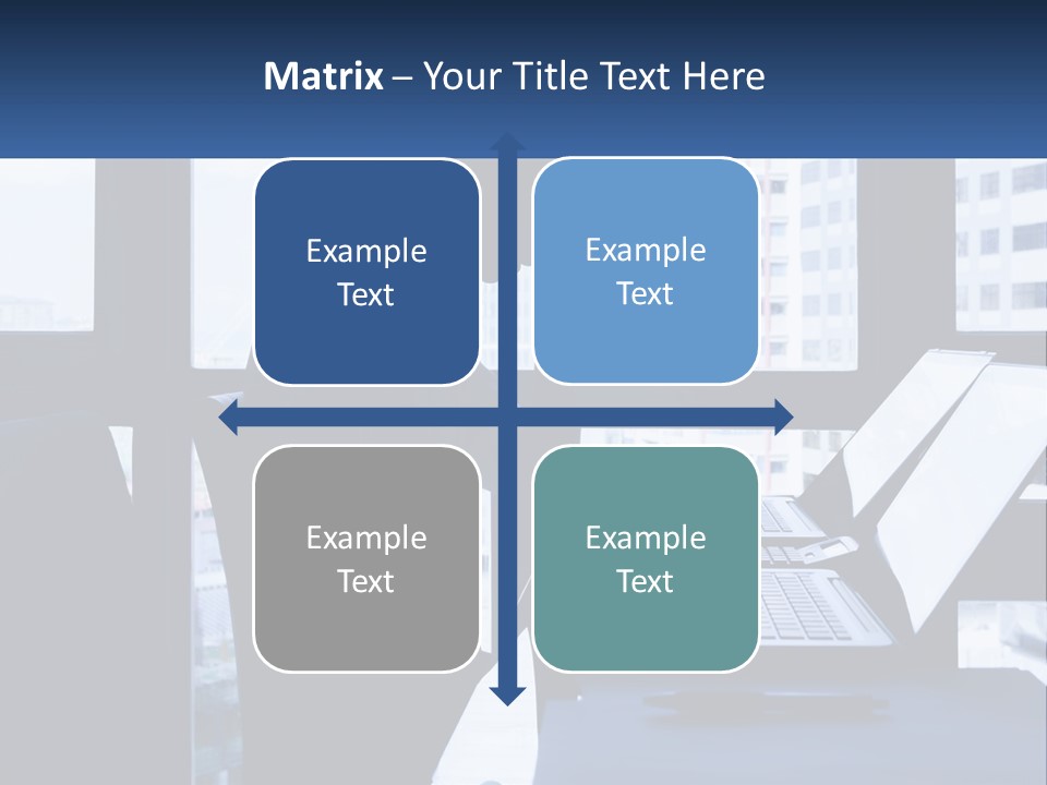 A Man Sitting In Front Of A Laptop Computer PowerPoint Template