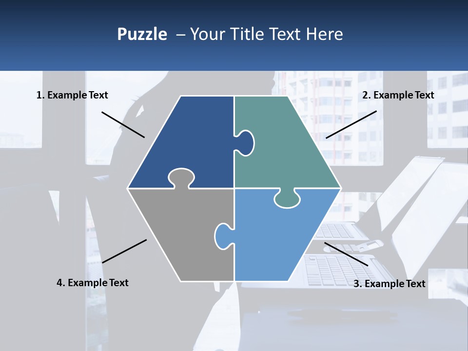 A Man Sitting In Front Of A Laptop Computer PowerPoint Template