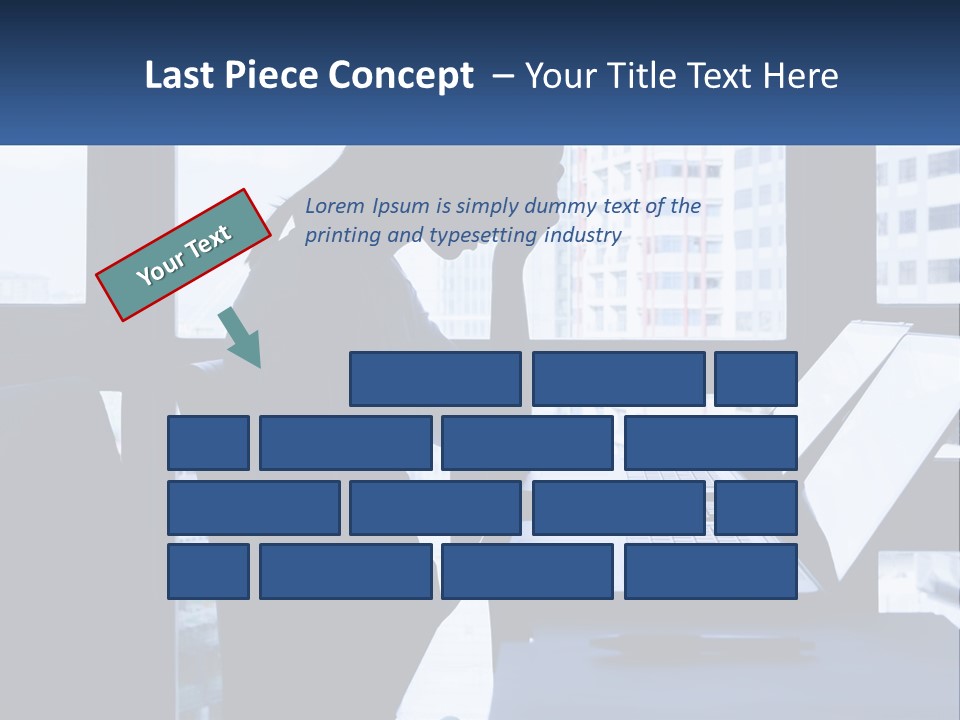 A Man Sitting In Front Of A Laptop Computer PowerPoint Template