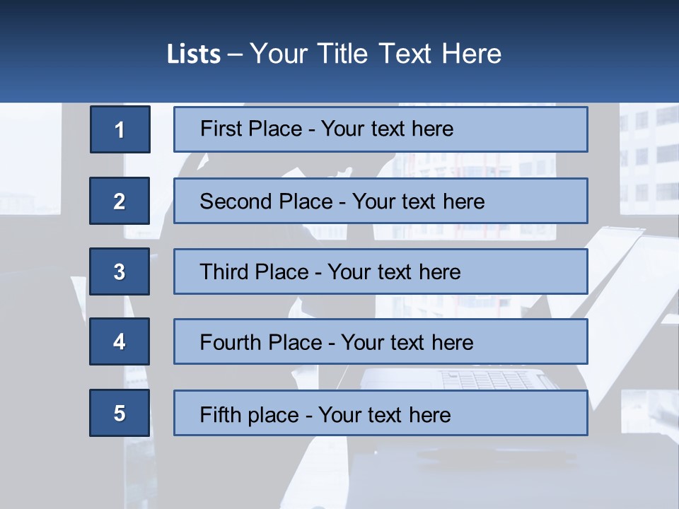 A Man Sitting In Front Of A Laptop Computer PowerPoint Template