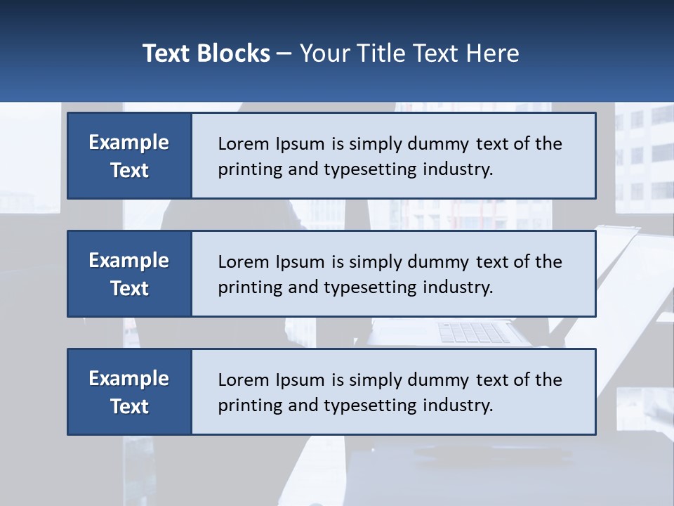 A Man Sitting In Front Of A Laptop Computer PowerPoint Template