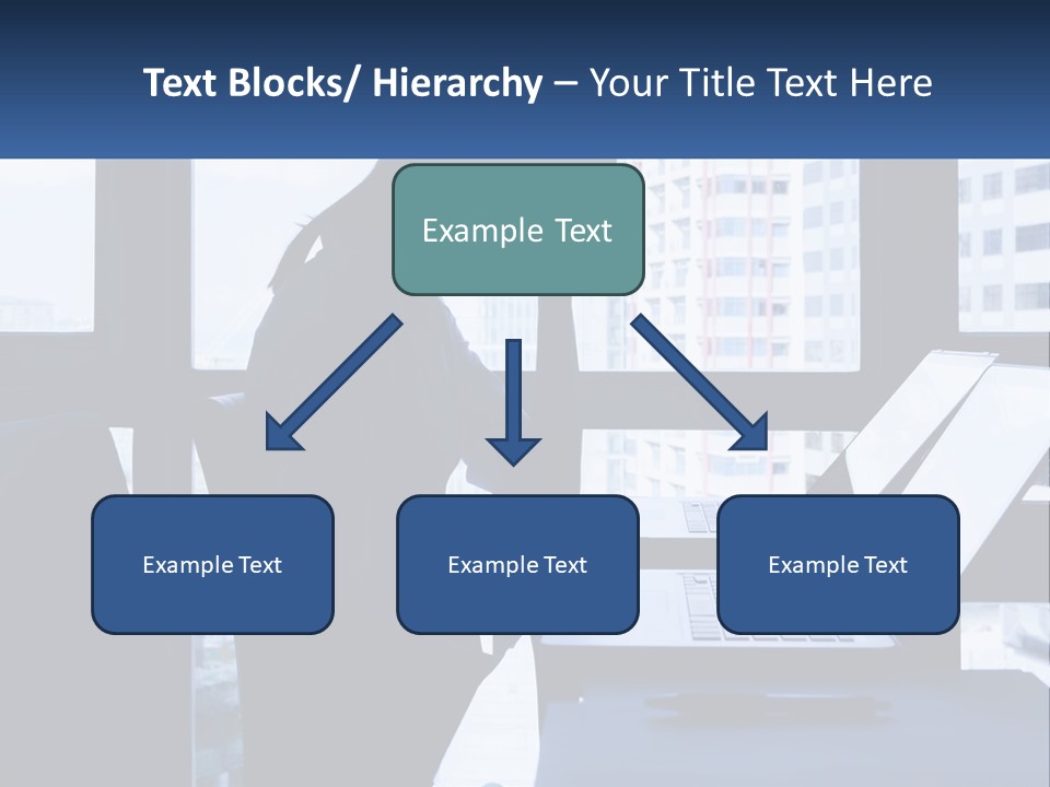 A Man Sitting In Front Of A Laptop Computer PowerPoint Template