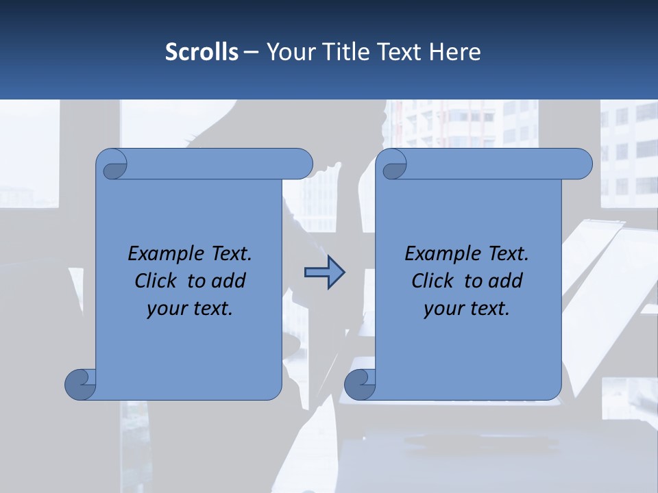 A Man Sitting In Front Of A Laptop Computer PowerPoint Template