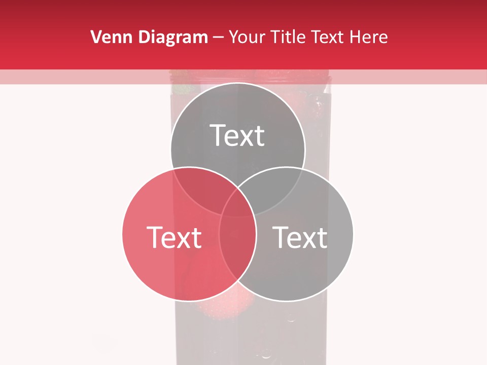 A Glass Filled With Berries And Blueberries On Top Of A Table PowerPoint Template