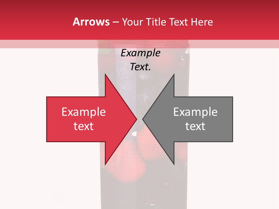 A Glass Filled With Berries And Blueberries On Top Of A Table PowerPoint Template
