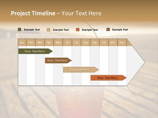 A Glass Of Ice Tea With A Cherry On Top PowerPoint Template
