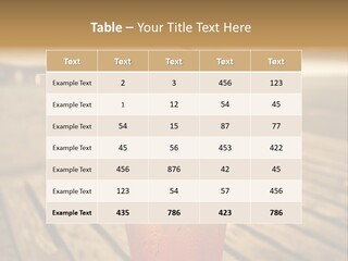 A Glass Of Ice Tea With A Cherry On Top PowerPoint Template