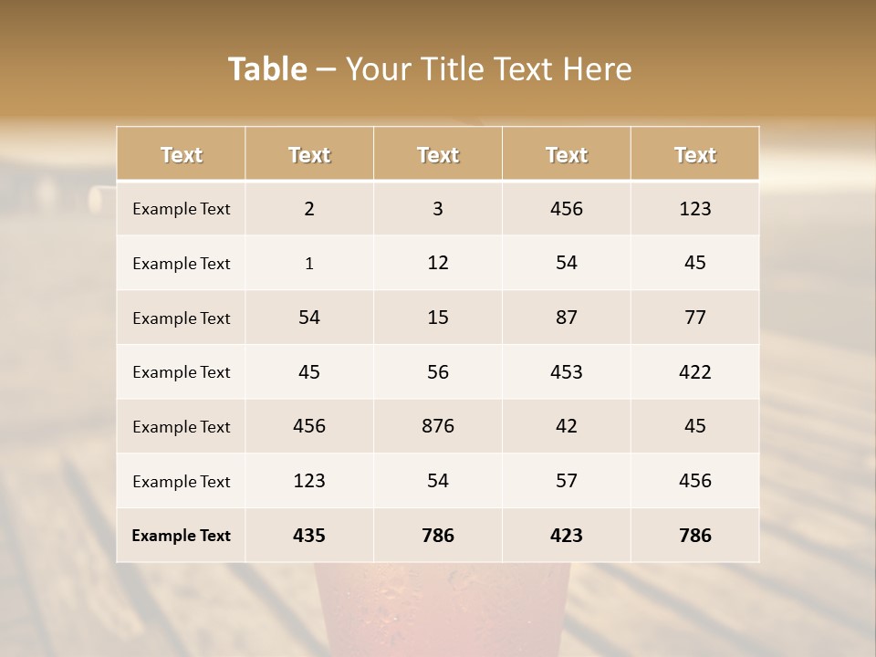 A Glass Of Ice Tea With A Cherry On Top PowerPoint Template