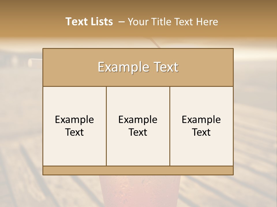 A Glass Of Ice Tea With A Cherry On Top PowerPoint Template