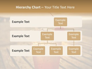 A Glass Of Ice Tea With A Cherry On Top PowerPoint Template
