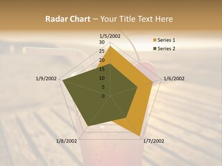 A Glass Of Ice Tea With A Cherry On Top PowerPoint Template