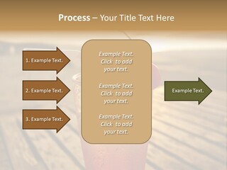 A Glass Of Ice Tea With A Cherry On Top PowerPoint Template