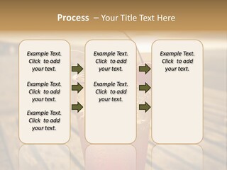 A Glass Of Ice Tea With A Cherry On Top PowerPoint Template