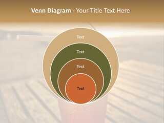 A Glass Of Ice Tea With A Cherry On Top PowerPoint Template