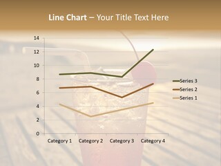A Glass Of Ice Tea With A Cherry On Top PowerPoint Template