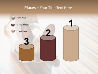 A Small Dog Laying On A Wooden Floor PowerPoint Template