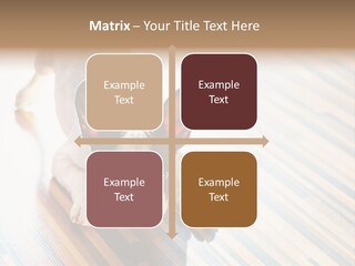 A Small Dog Laying On A Wooden Floor PowerPoint Template