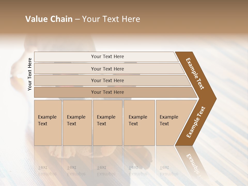 A Small Dog Laying On A Wooden Floor PowerPoint Template