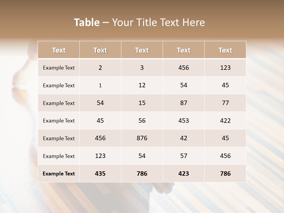 A Small Dog Laying On A Wooden Floor PowerPoint Template