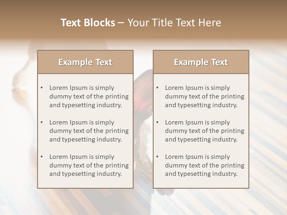 A Small Dog Laying On A Wooden Floor PowerPoint Template